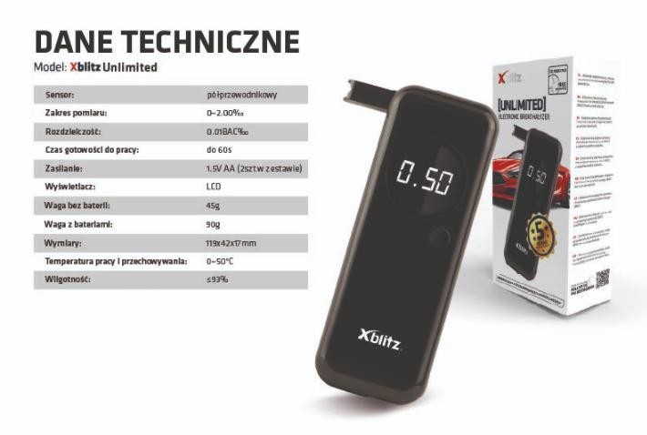 OEM Alkometer UNLIMITED fra XBLITZ