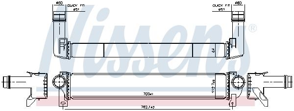 NISSENS Intercooler Article number: 961599 cheaply