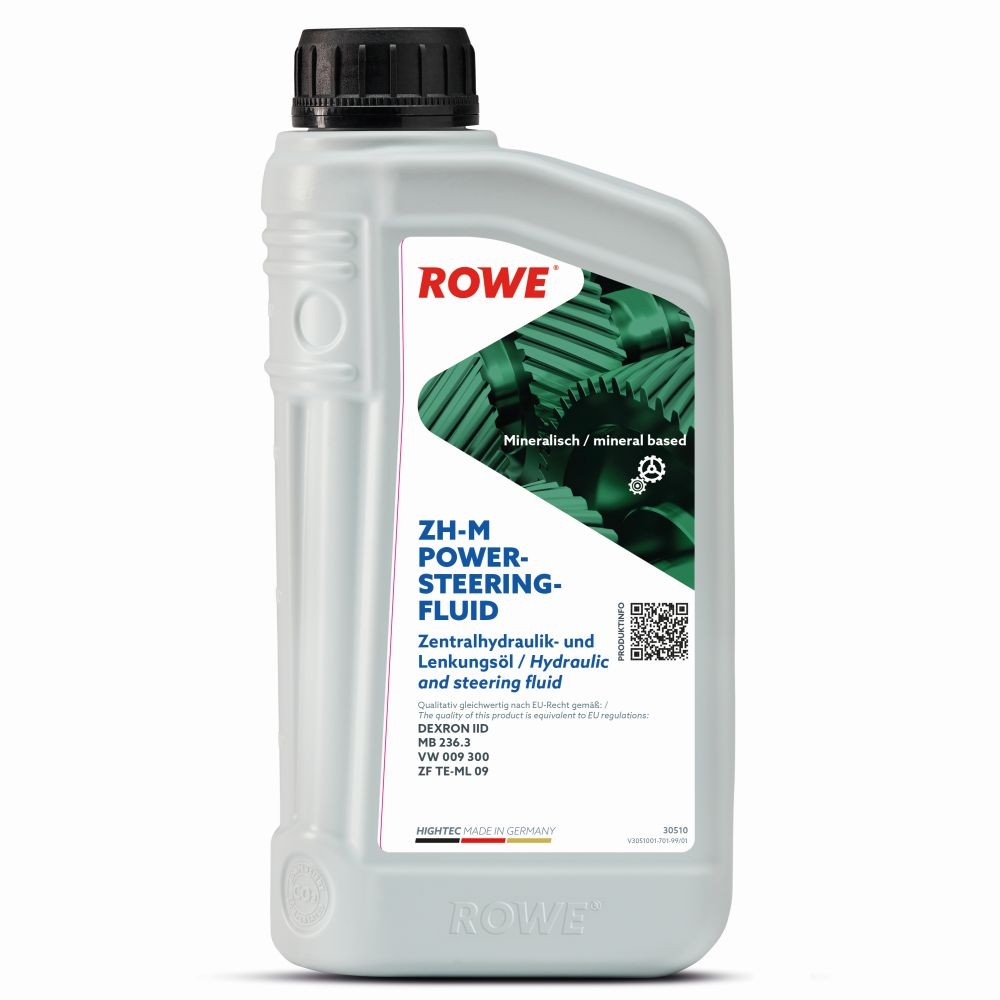 ROWE Centralhydraulikolie HIGHTEC ZH-M POWER-STEERING, FLUID Varenummer: 30510-0010-99 billige