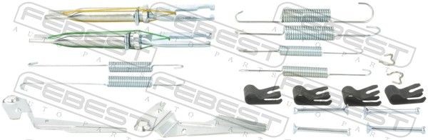 FEBEST Brake shoe fitting kit Article number: 0104-GUN125R-KIT cheaply