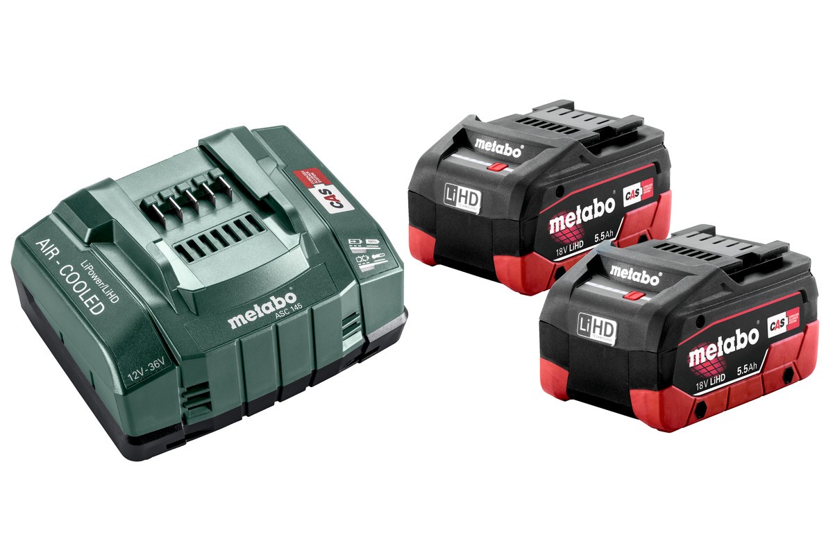 METABO Reservebatteri, akkuboremaskine Charger ASC 145, BASIC SET Varenummer: 685122000 billige
