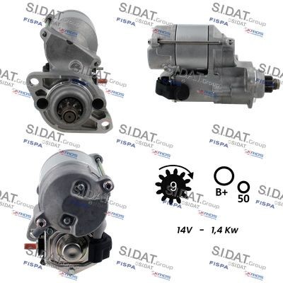 SIDAT Starter motor Article number: S12DE0756 cheaply