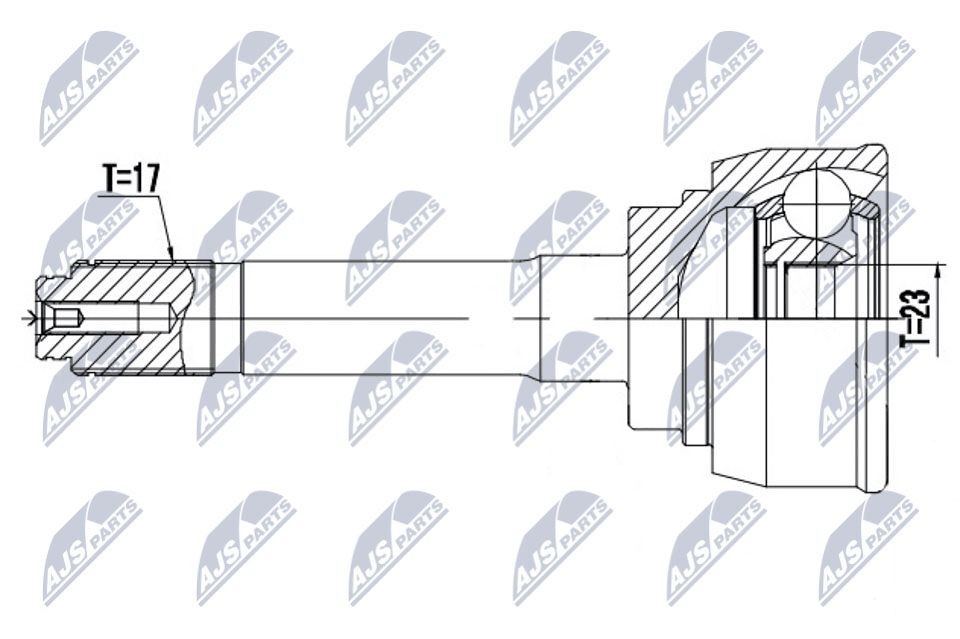 NTY Joint kit, drive shaft Article number: NPZ-IS-009 cheaply