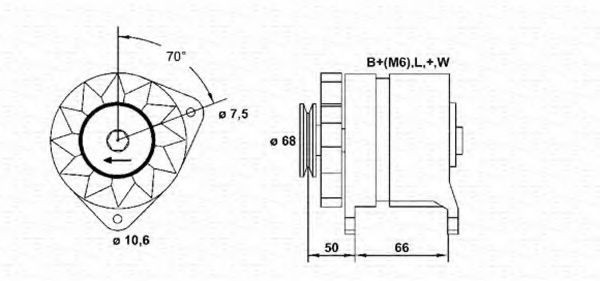 MAGNETI MARELLI Alternator Article number: 943356104010 cheaply