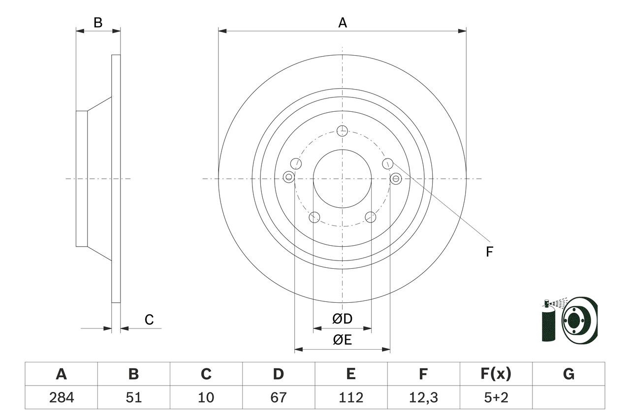 BOSCH Brake disc Article number: 0 986 479 H11 cheaply