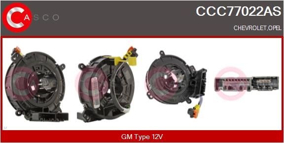 CASCO CCC77022AS Clockspring, airbag MOKKA 1.8 (_76) 140 PS Petrol