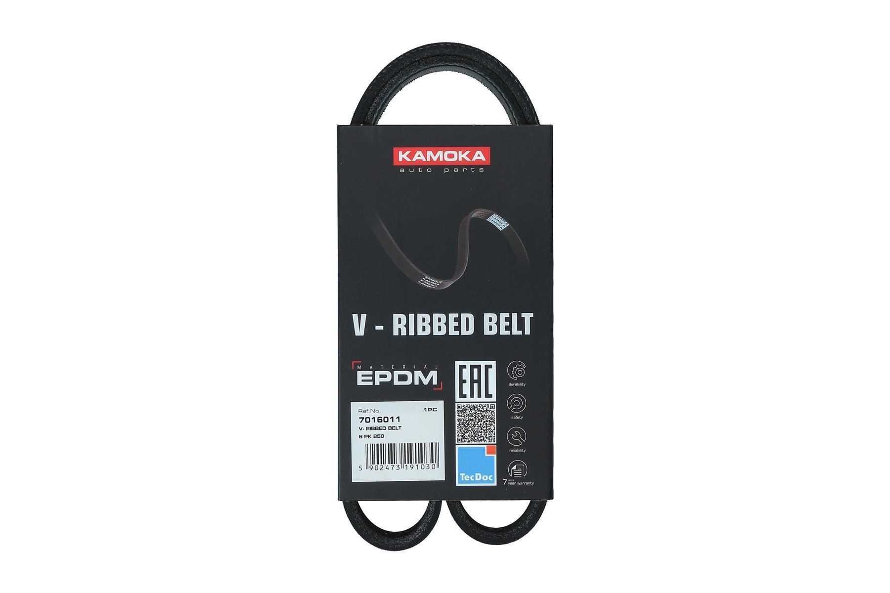 KAMOKA Serpentine belt Article number: 7016011 cheaply