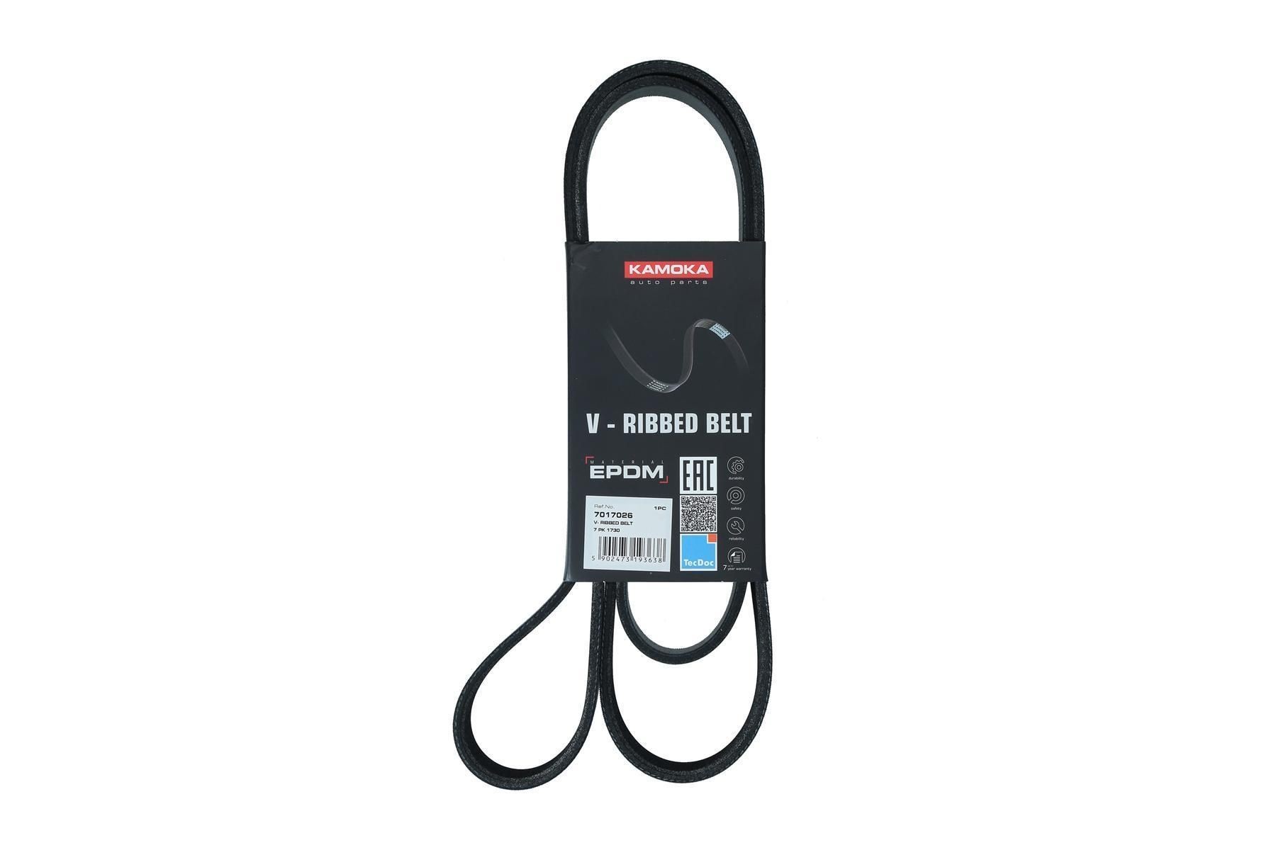 KAMOKA Serpentine belt Article number: 7017026 cheaply
