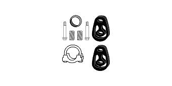 HJS Mounting Kit, catalytic converter Article number: 82 15 6532 cheaply