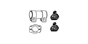 HJS Mounting Kit, catalytic converter Article number: 82 23 4426 cheaply