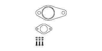 HJS Mounting Kit, catalytic converter Article number: 82 44 7581 cheaply