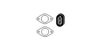 HJS Mounting Kit, catalytic converter Article number: 82 49 8311 cheaply