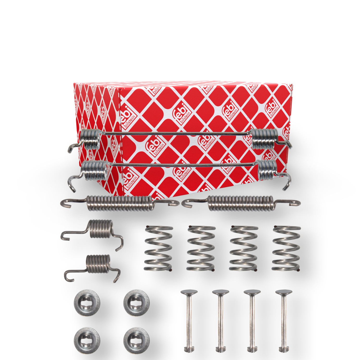 FEBI BILSTEIN 182185 Lisakomplekt, Piduriklotsid CLIO 1.4 (B/CB0C, B/CB0S) 75 HP Bensiin 2016