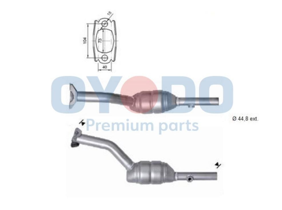 Oyodo Catalytic converter Article number: 10N0062-OYO cheaply