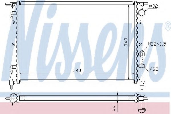 NISSENS Radiateur du moteur UGS: 63921A à bon prix