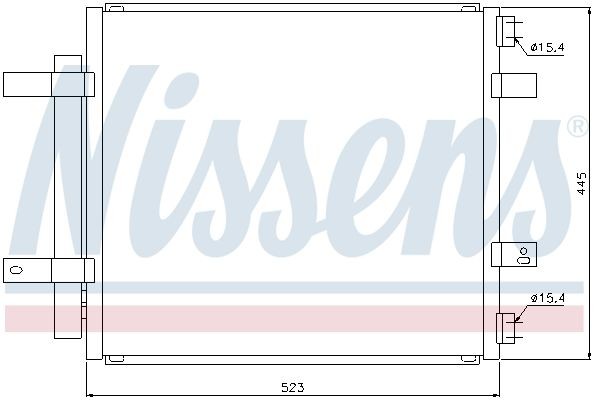 NISSENS Air conditioning condenser Article number: 94866 cheaply
