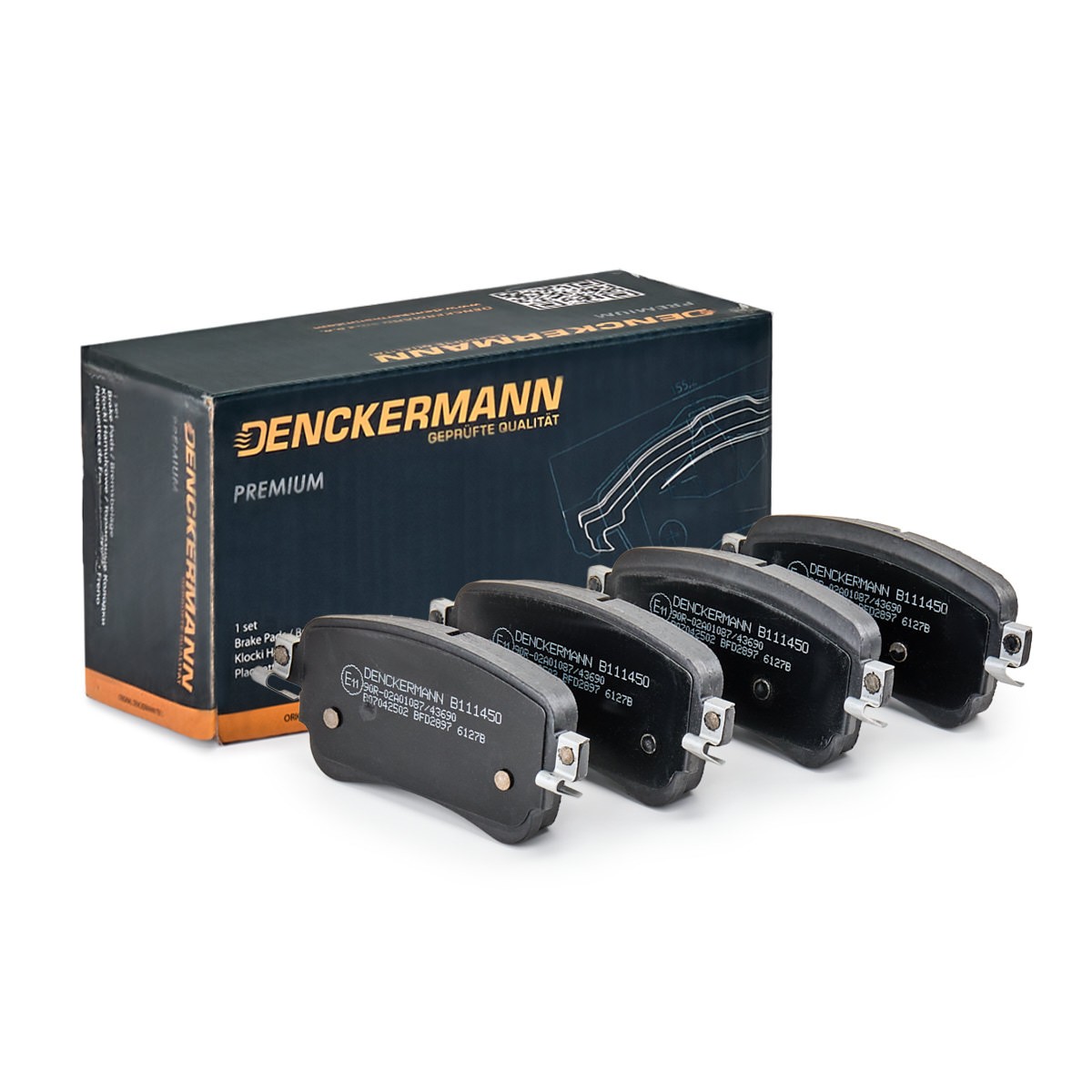 DENCKERMANN Brake pad set Article number: B111450 cheaply