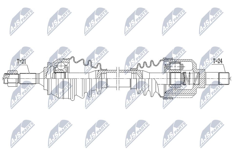 NTY Drive shaft Article number: NPW-CT-137 cheaply