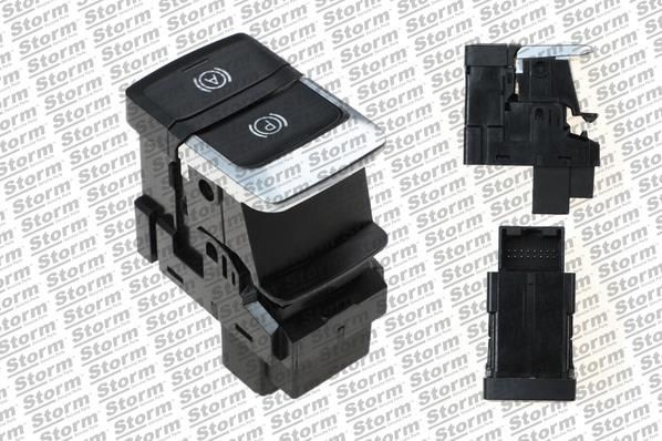 STORM QUALITY PARTS 1032590 Switch, park brake actuation Q3 2.0 TFSI 180 PS Petrol 2020