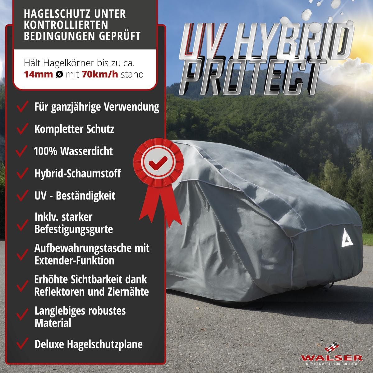 WALSER Bilovertræk Hybrid UV Protect, L Varenummer: 30870 billige