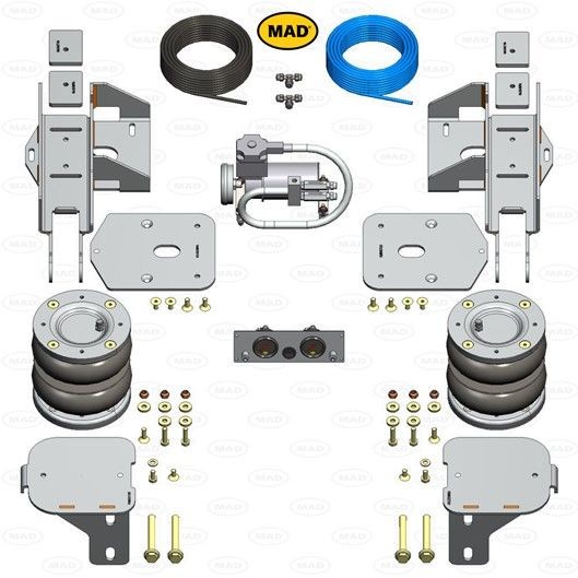 MAD NR-197204-CS Air Spring, suspension TGE 2.0 TDI RWD (11V, 12V, 33V, 34V, UYB, UYC, UYD) 122 PS Diesel