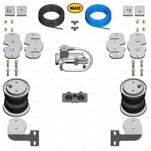 MAD NR-197234-C Air Spring, suspension TGE 2.0 TDI RWD (11V, 12V, 33V, 34V, UYB, UYC, UYD) 122 PS Diesel