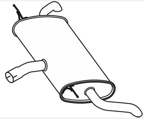 VEGAZ Rear silencer Article number: FS-779 cheaply