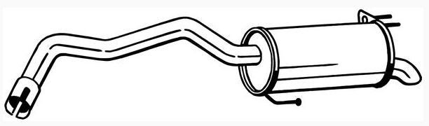 VEGAZ Rear silencer Article number: HUS-220 cheaply