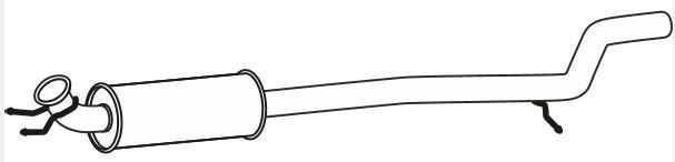VEGAZ Middle silencer Article number: MS-546 cheaply