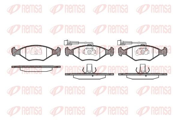 REMSA Brake pad set Article number: 0281.42 cheaply