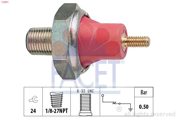 FACET Oil Pressure Switch Article number: 7.0031 cheaply