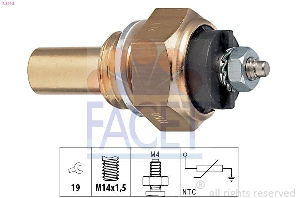 FACET Sensor, coolant temperature Article number: 7.3010 cheaply