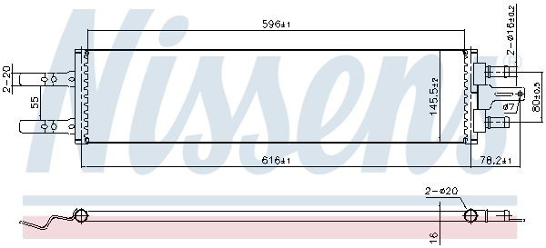 NISSENS Engine radiator Article number: 606420 cheaply