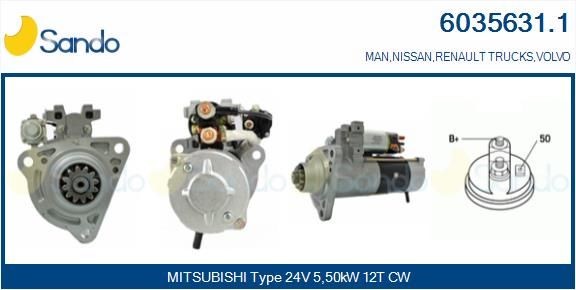 SANDO Alternator Article number: 2040A60.0 cheaply