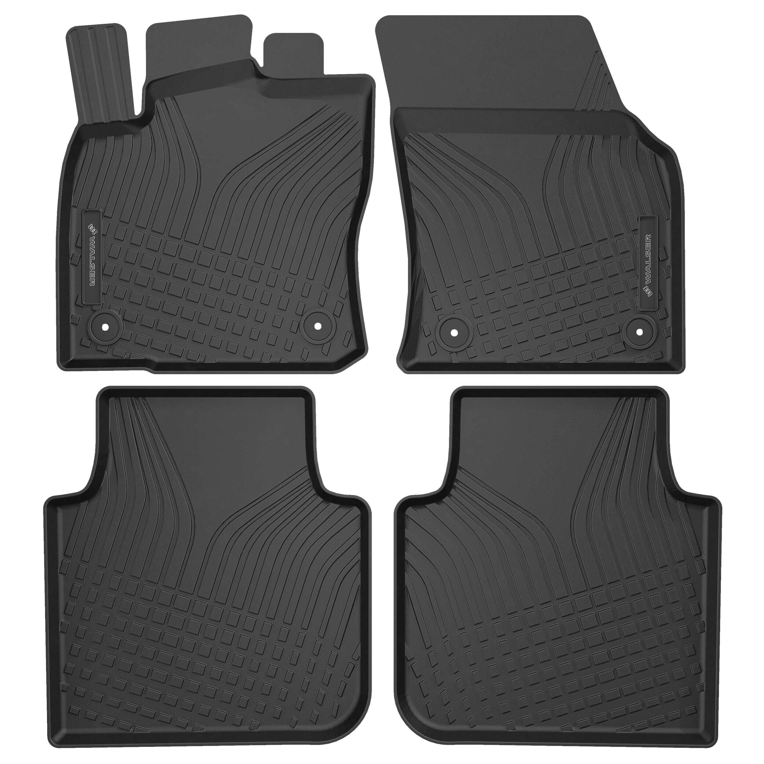 WALSER 100083 Floor mats KODIAQ 1.4 TSI 4x4 150 PS Petrol