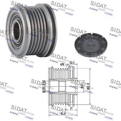 SIDAT Alternator Freewheel Clutch Article number: 455281 cheaply