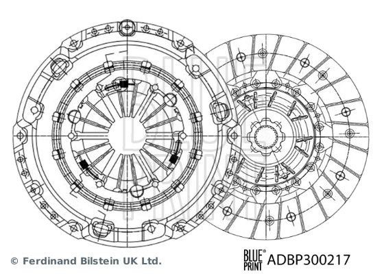 BLUE PRINT Clutch kit Article number: ADBP300217 cheaply