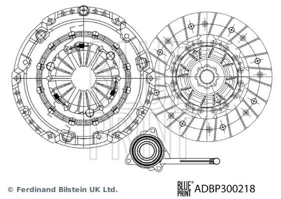 BLUE PRINT Clutch kit Article number: ADBP300218 cheaply