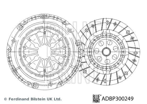 BLUE PRINT Clutch kit Article number: ADBP300249 cheaply
