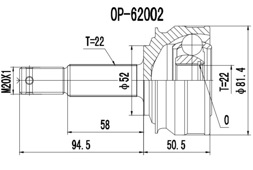 PROCARO Joint kit, drive shaft Article number: 77-OP-200 cheaply