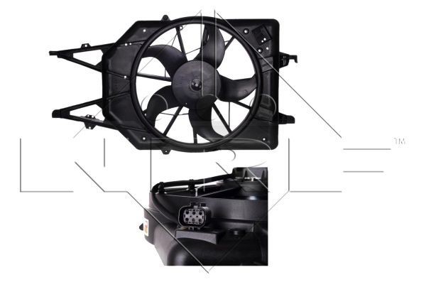 NRF Fan, radiator Article number: 47034 cheaply