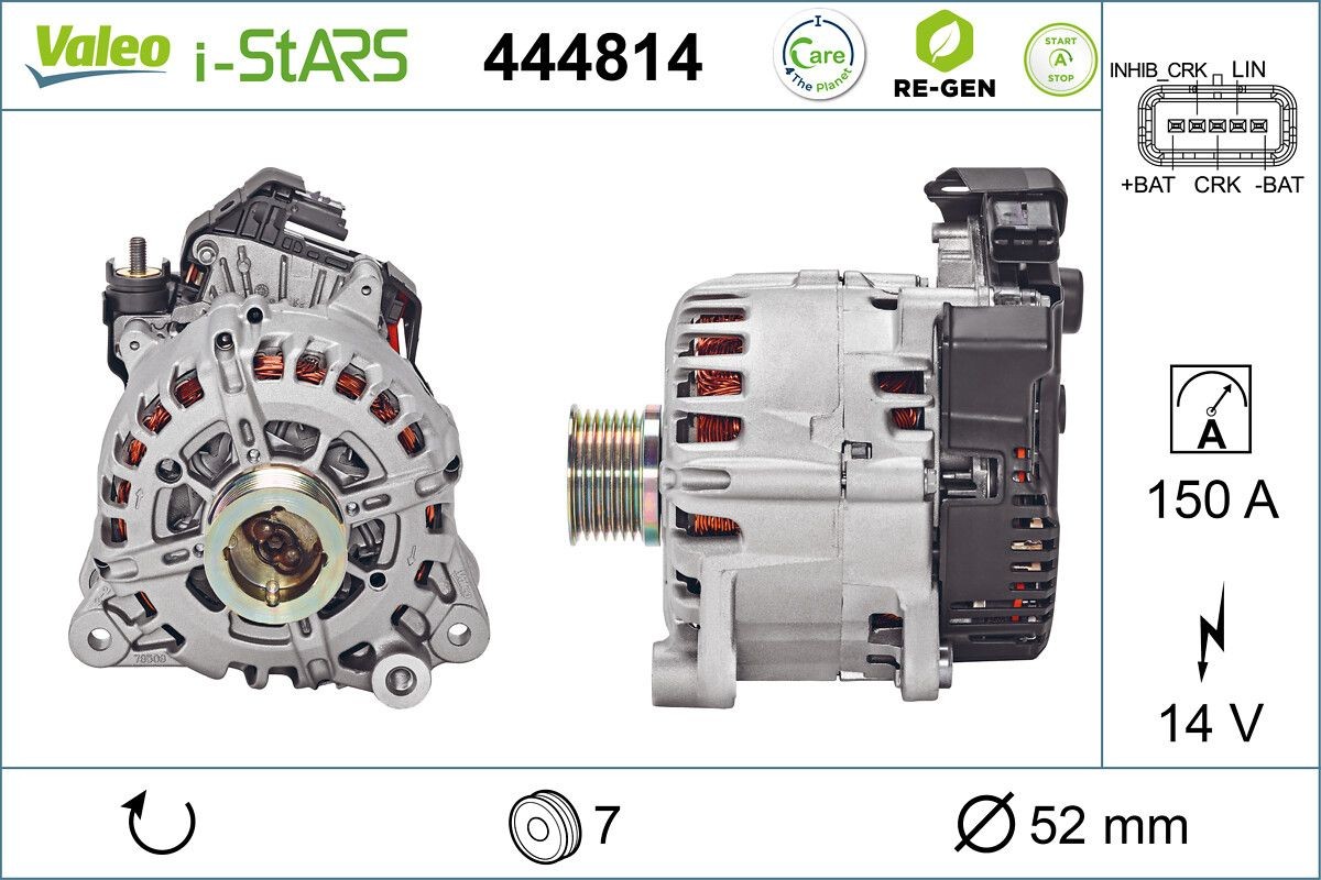 VALEO Generator, starter Varenummer: 444814 billige