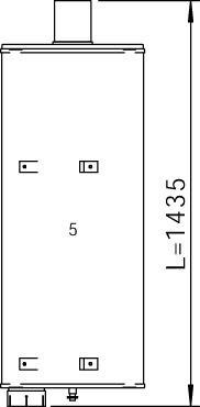 DINEX Middle- / End Silencer Article number: 50499 cheaply