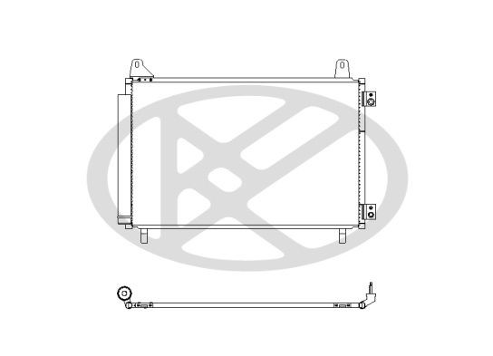 KOYORAD Air conditioning condenser Article number: CD471497 cheaply