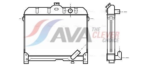 AVA COOLING SYSTEMS Intercooler Article number: FD4313 cheaply