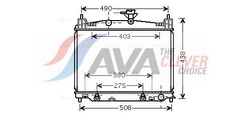 AVA COOLING SYSTEMS Engine radiator Article number: FT2047 cheaply