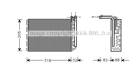 AVA COOLING SYSTEMS Fordamper aircondition Varenummer: PEV007 billige