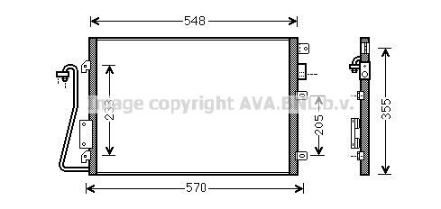 AVA COOLING SYSTEMS Air conditioning condenser Article number: RTA5275 cheaply