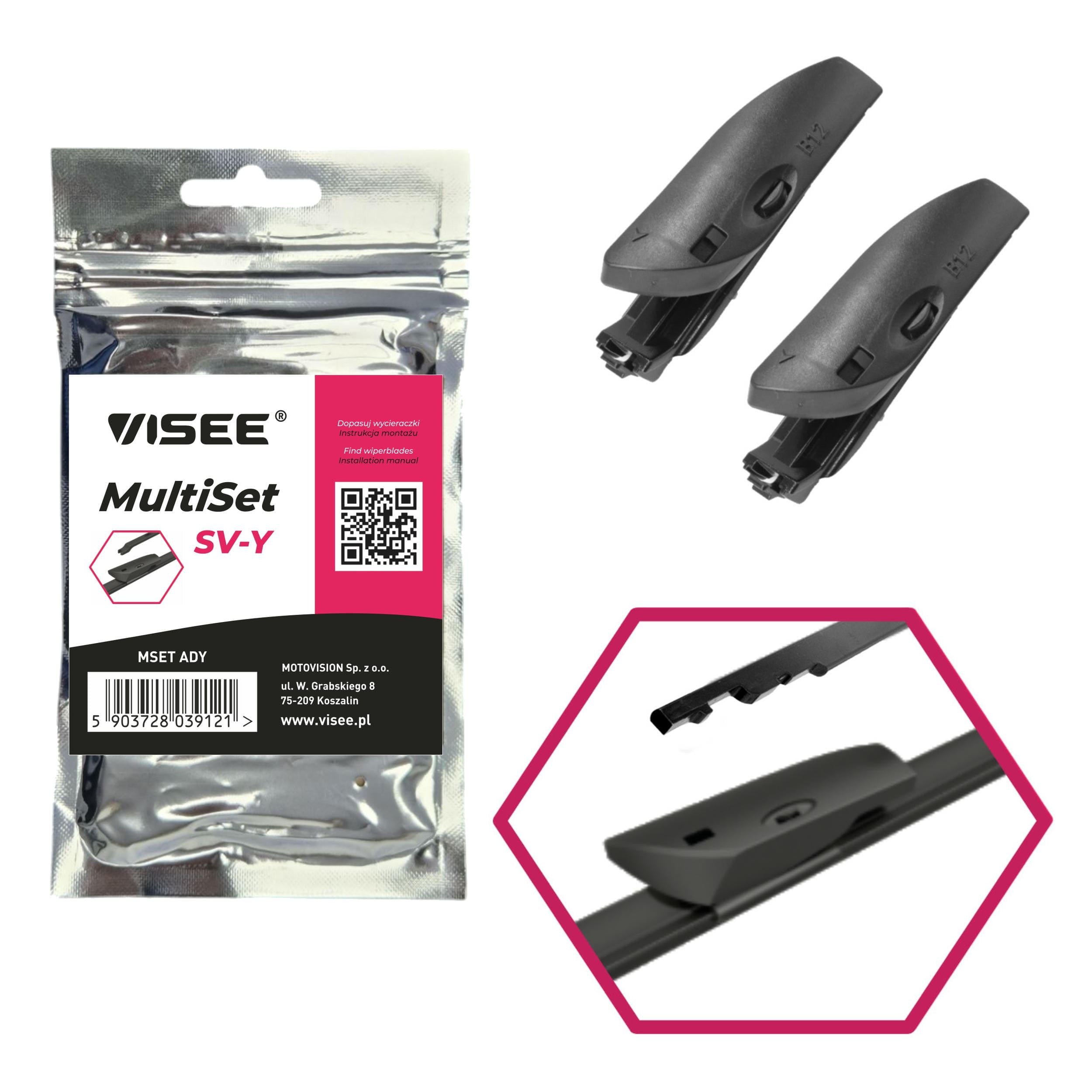 VISEE MSET ADY Adaptateur, balai d'essuie-glace A3 S3 quattro 310 CH Essence