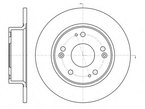 SAKURA Brake disc Article number: S6056667 cheaply